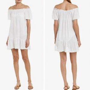 NEW Eberjey Summer of Love Devon Coverup Dress in Ivory M/L